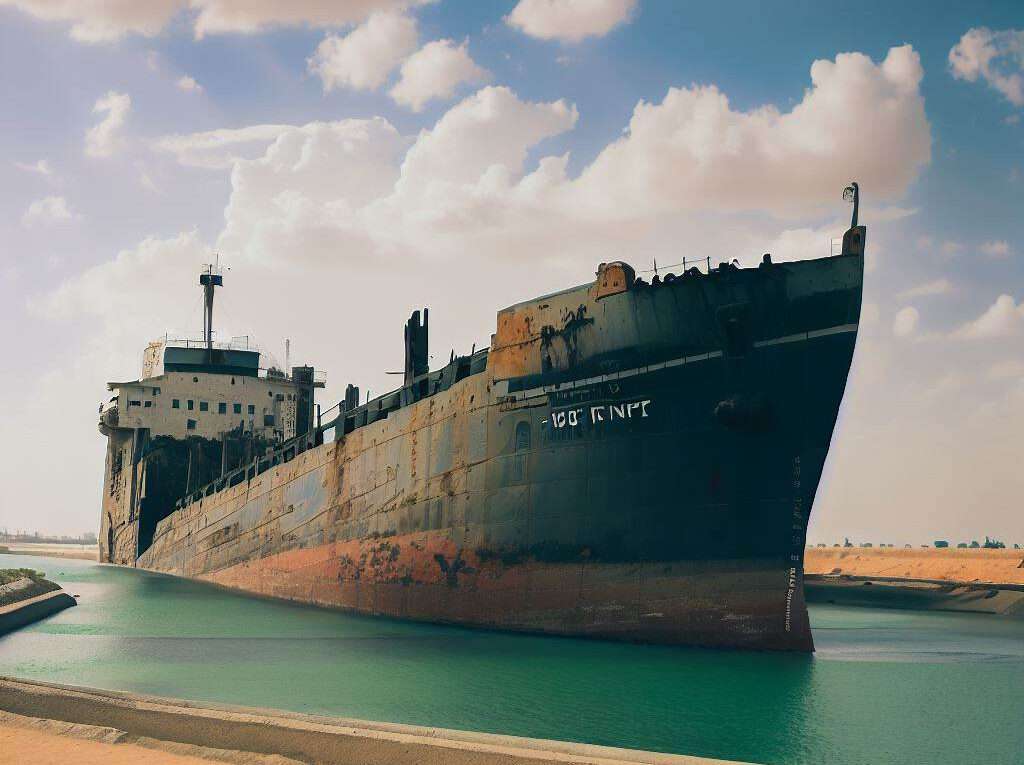 Ever Given stuck in the Suez Canal
