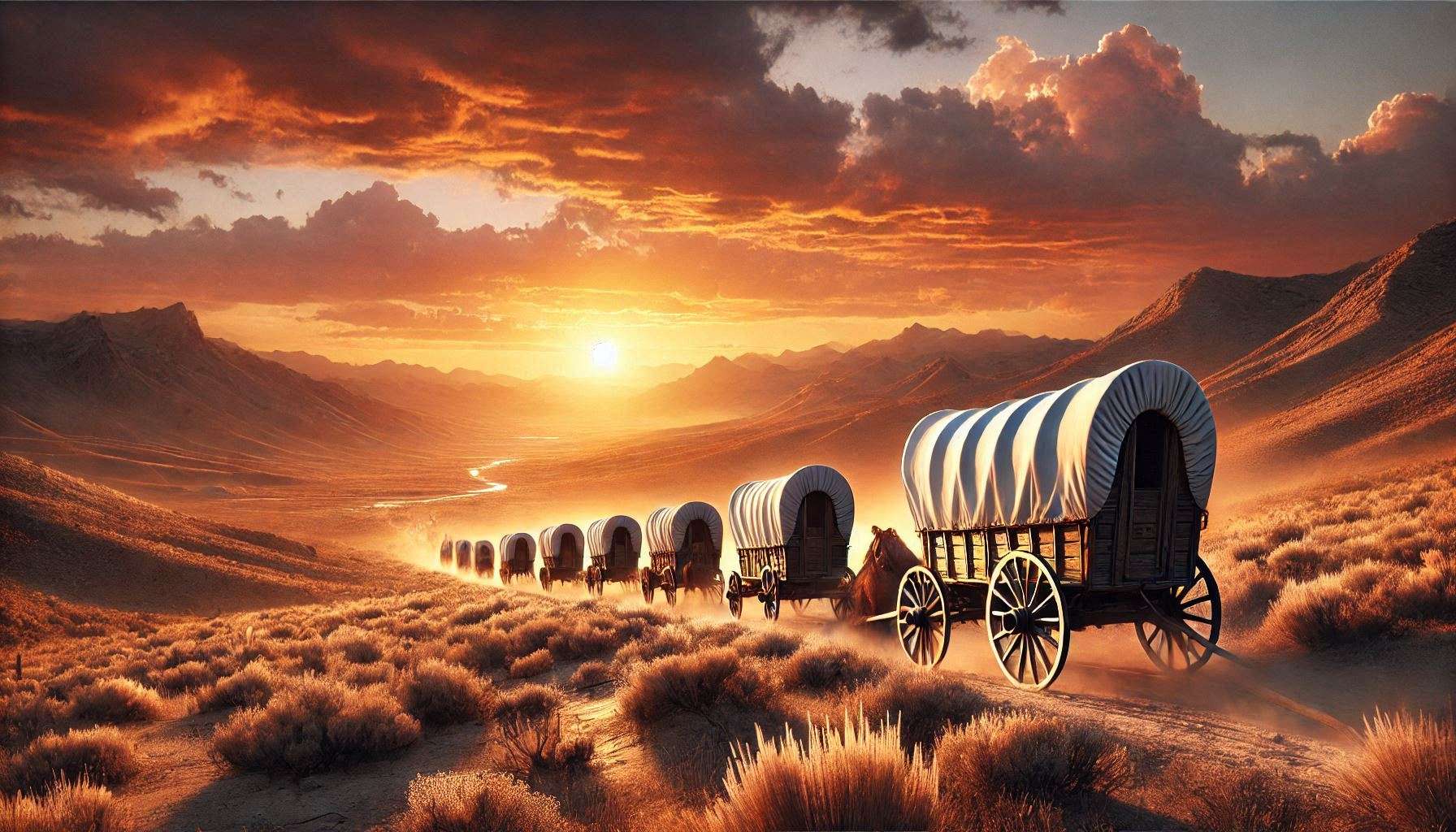 1852 Train Geschichte Nordamerikas – Lost Wagon Train (Siedler Trek) 1852 ...